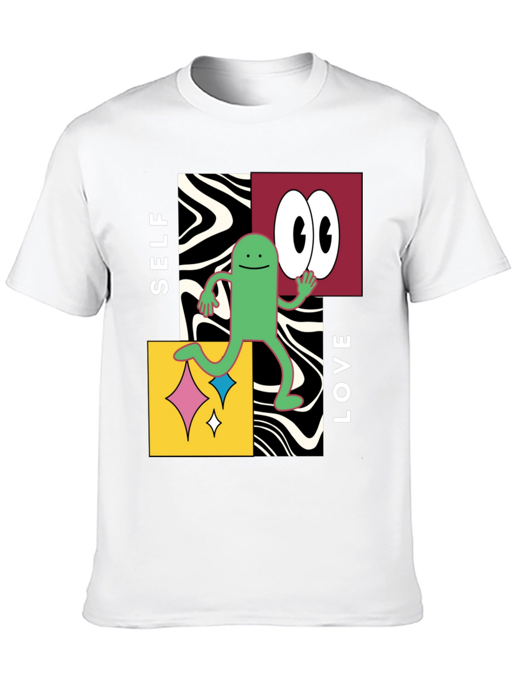 Self Love Graphic Tee - Black Cotton Blend