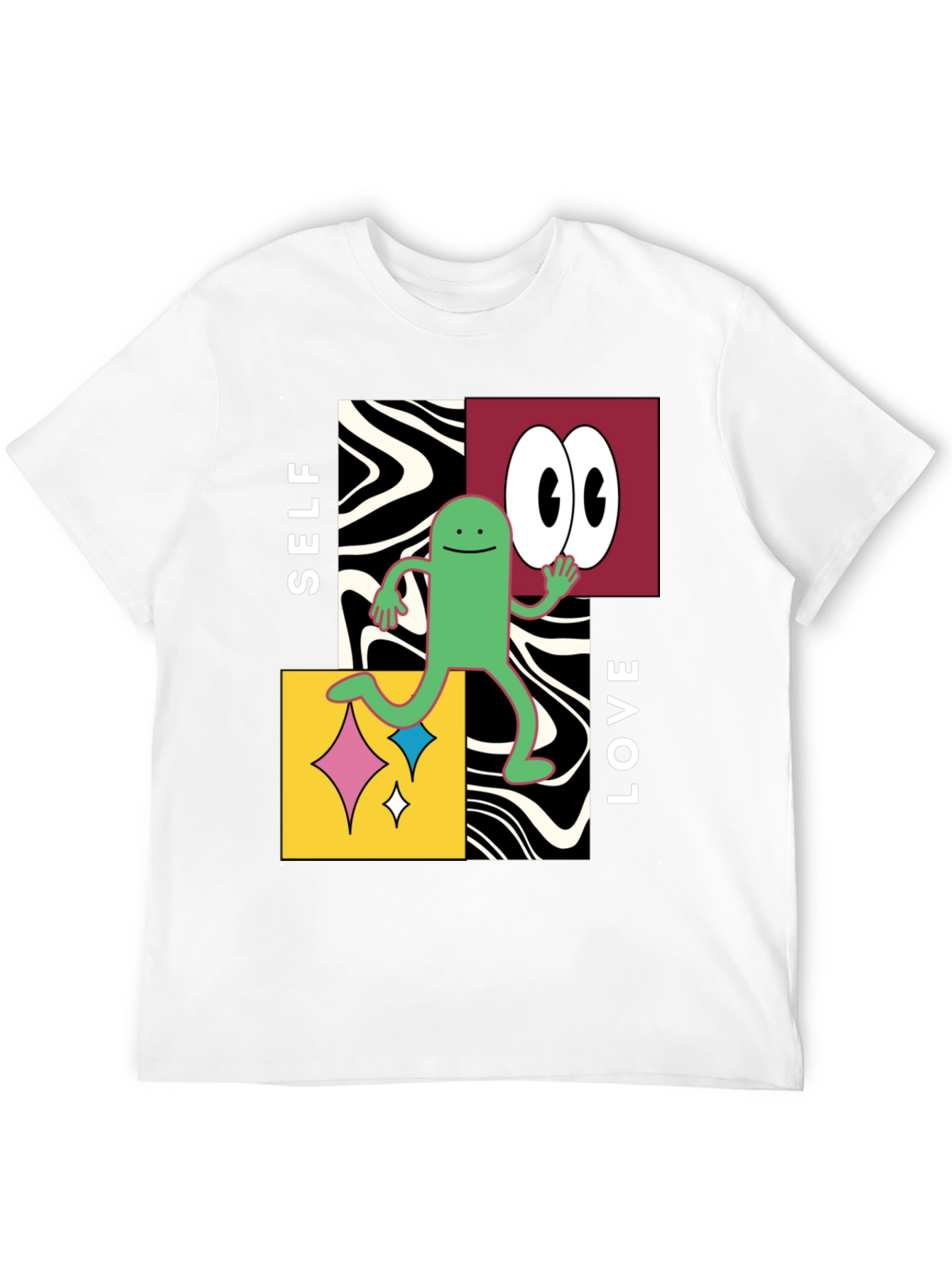 Self Love Graphic Tee - Black Cotton Blend