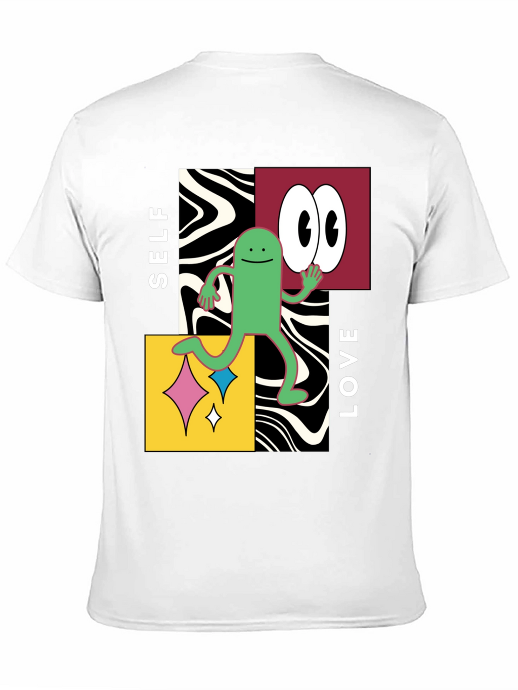 Self Love Graphic Tee - Black Cotton Blend