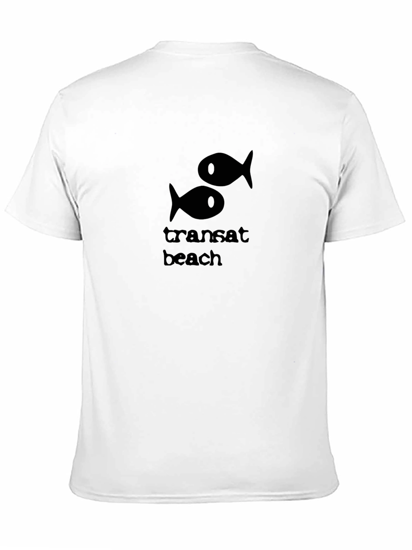 Transat Beach Graphic Tee - Black Cotton Comfort