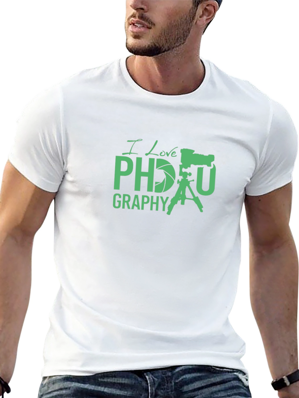 I Love Photography Black T-Shirt