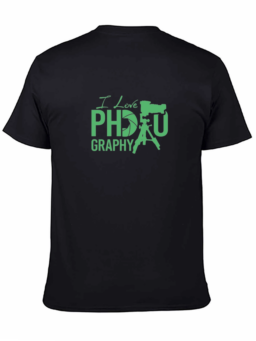 I Love Photography Black T-Shirt
