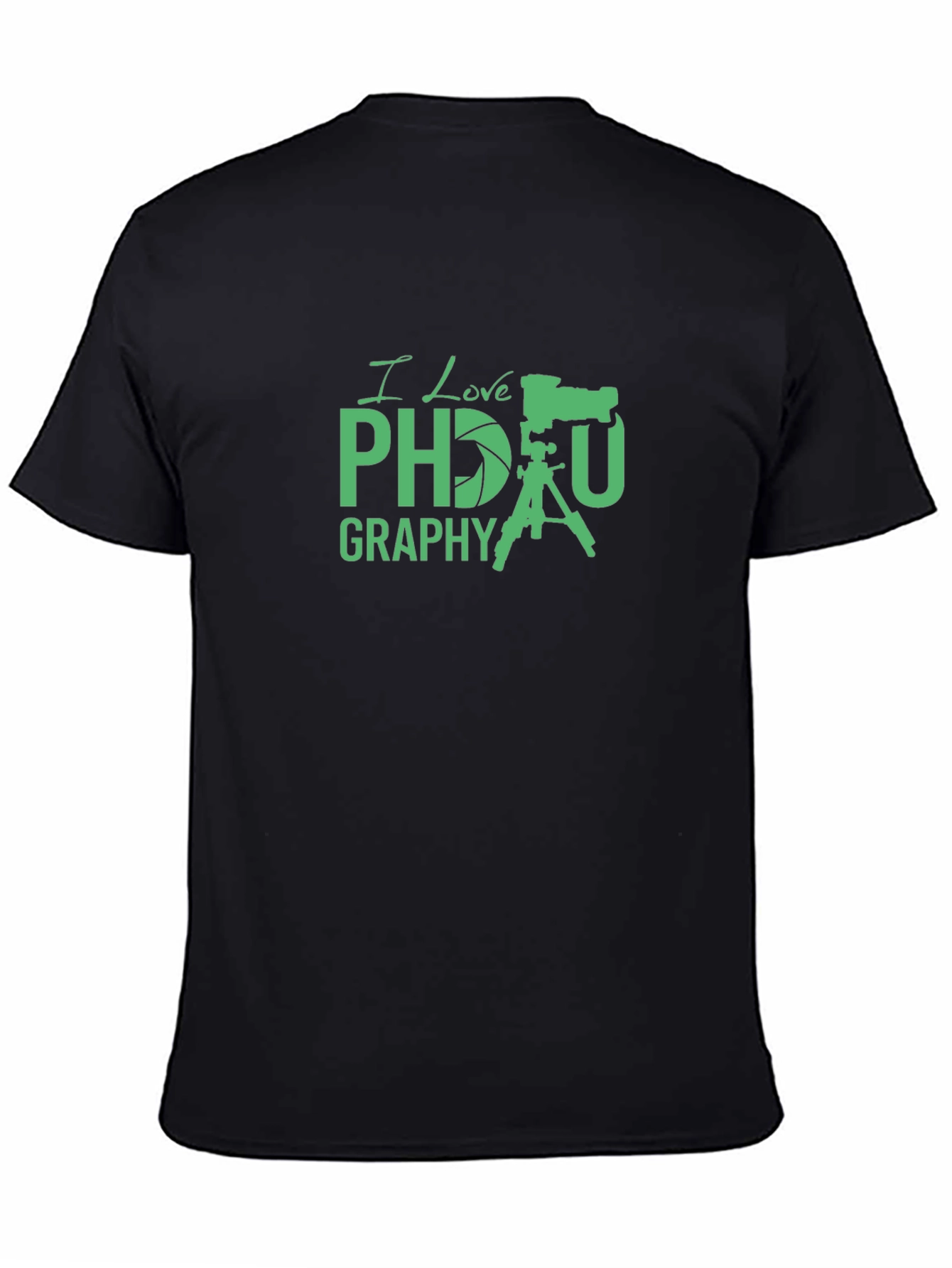 I Love Photography Black T-Shirt