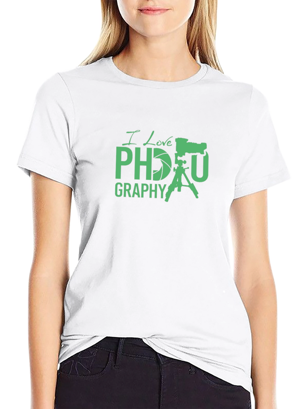 I Love Photography Black T-Shirt