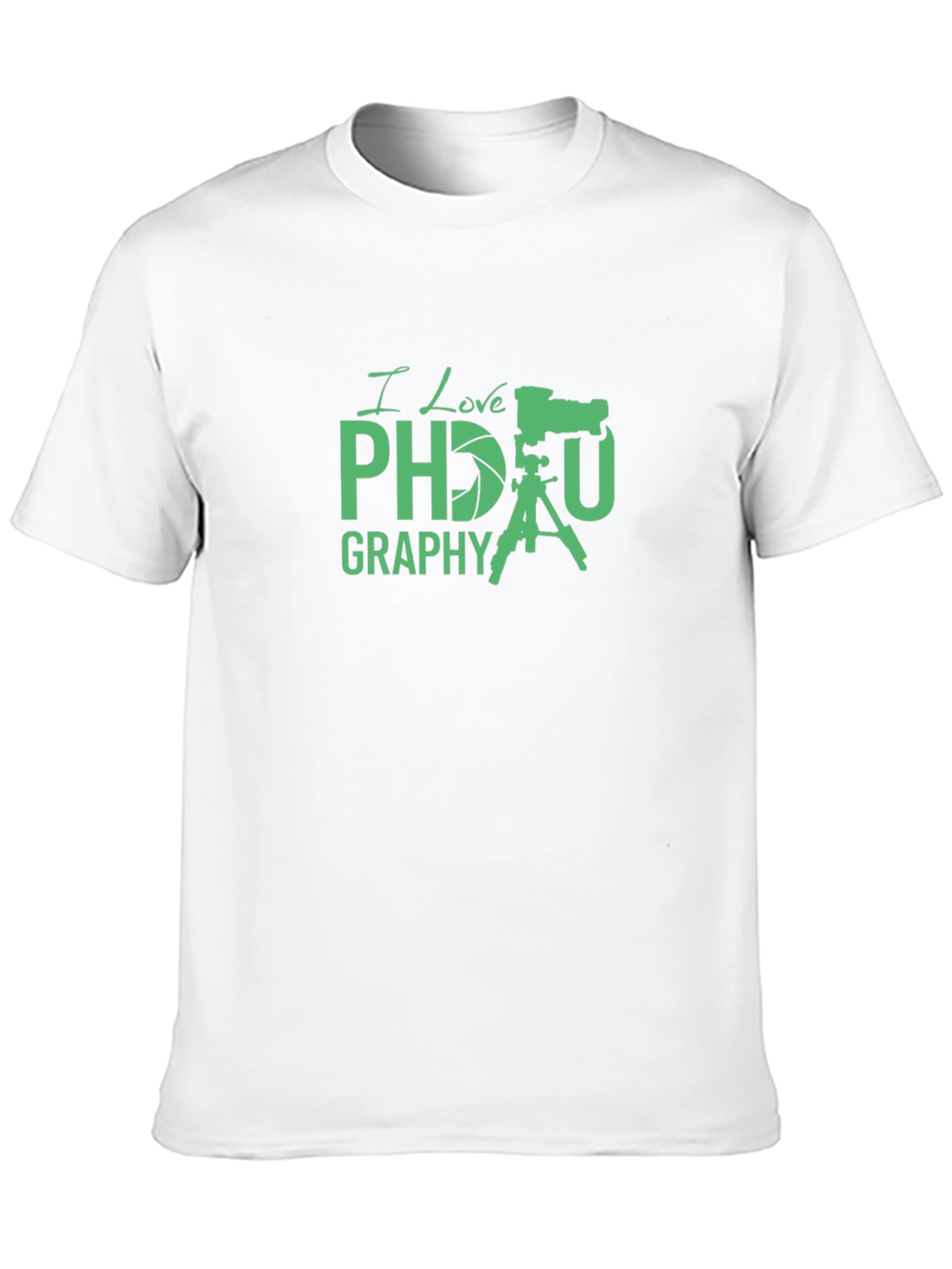 I Love Photography Black T-Shirt