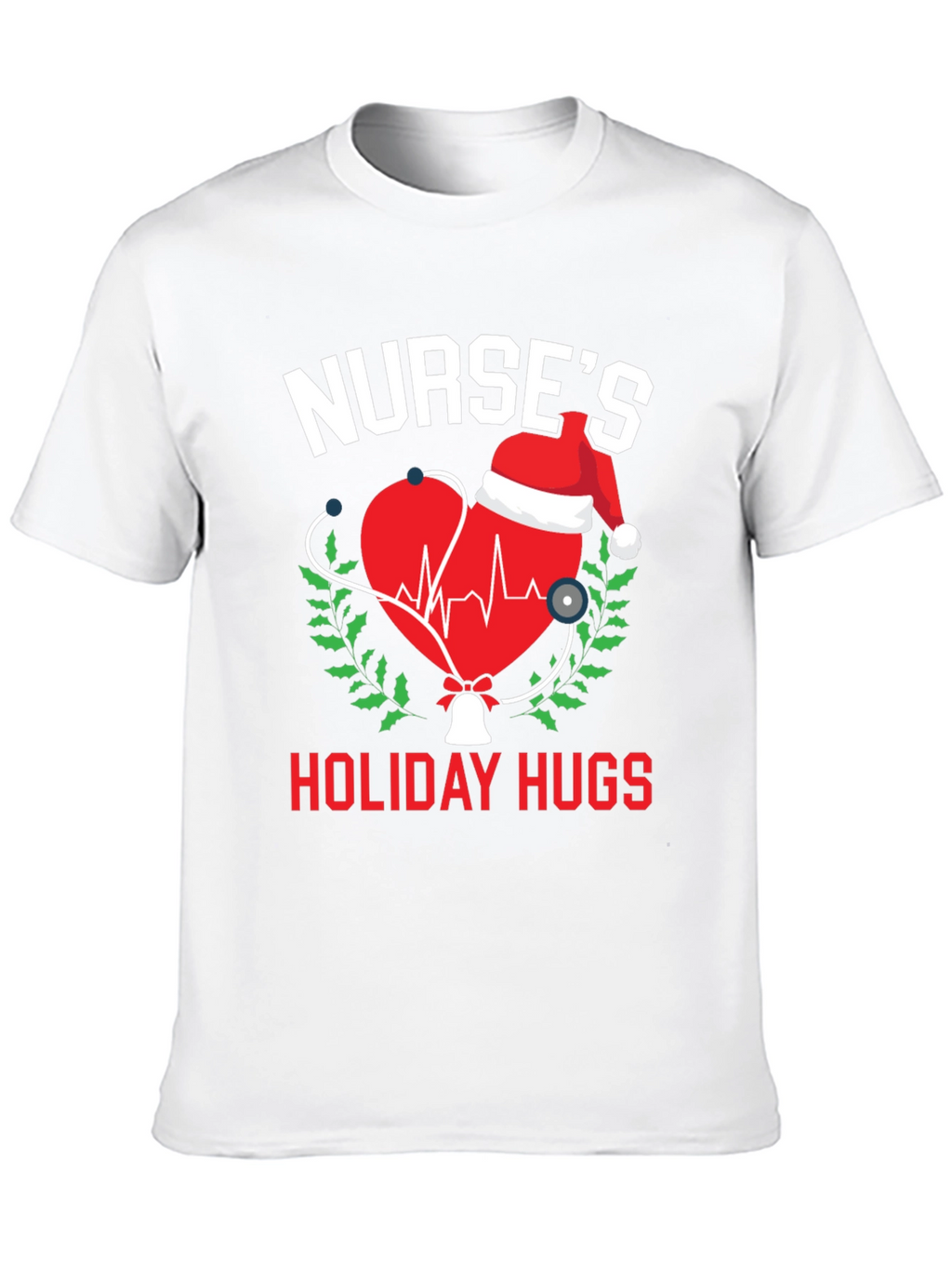Nurses Holiday Hugs Christmas T-Shirt