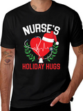Nurses Holiday Hugs Christmas T-Shirt