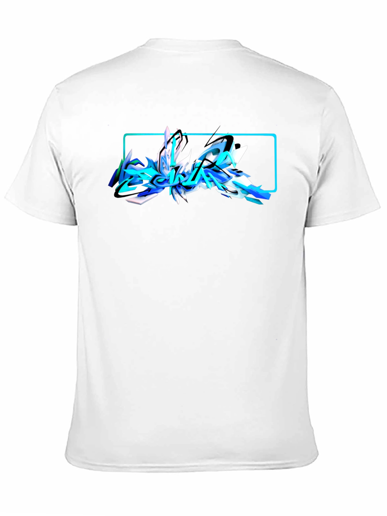 Abstract Graffiti Graphic Black T-Shirt