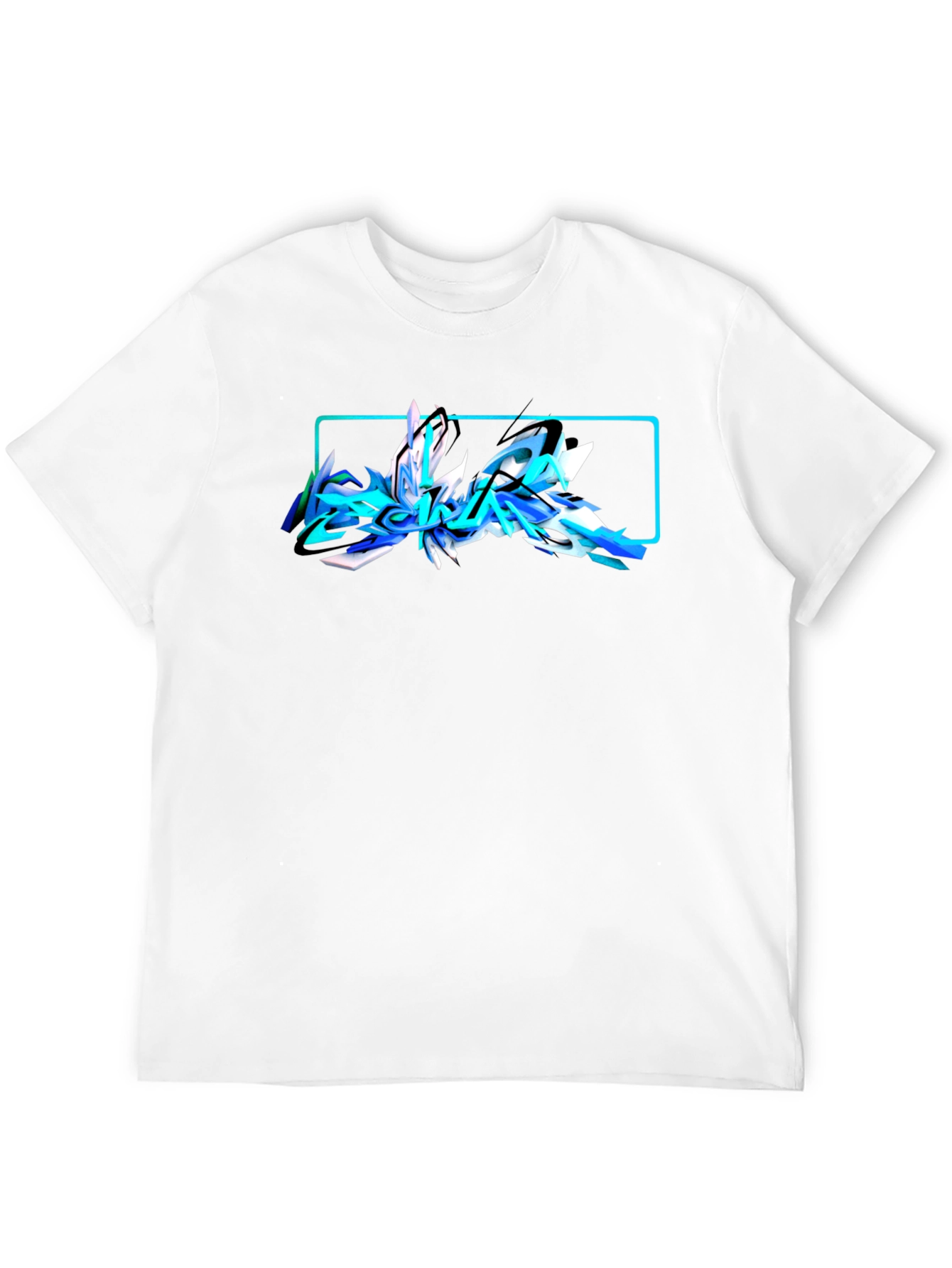 Abstract Graffiti Graphic Black T-Shirt