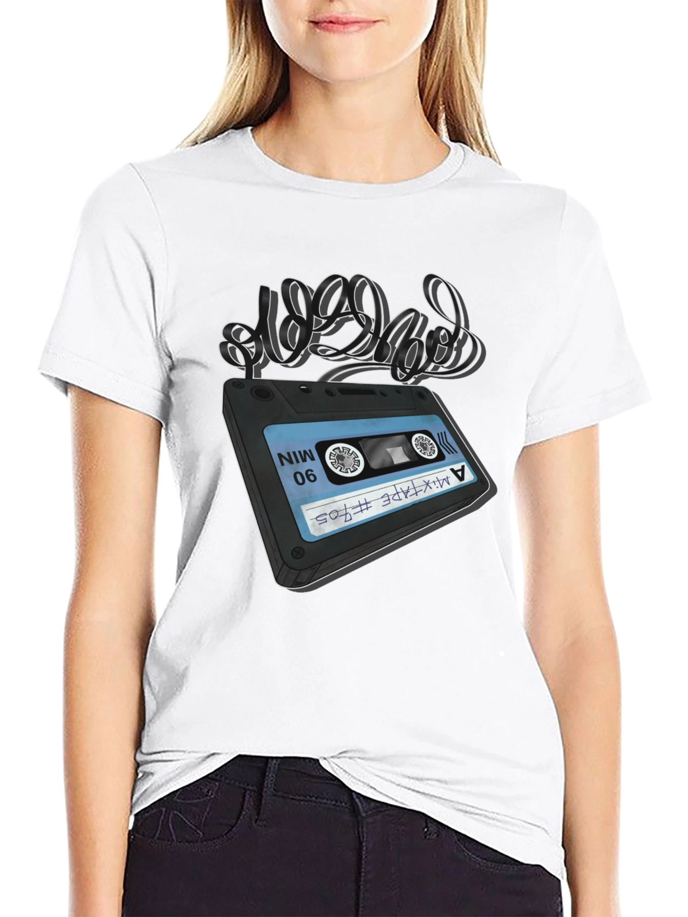 Retro Cassette Tape Graphic T-Shirt