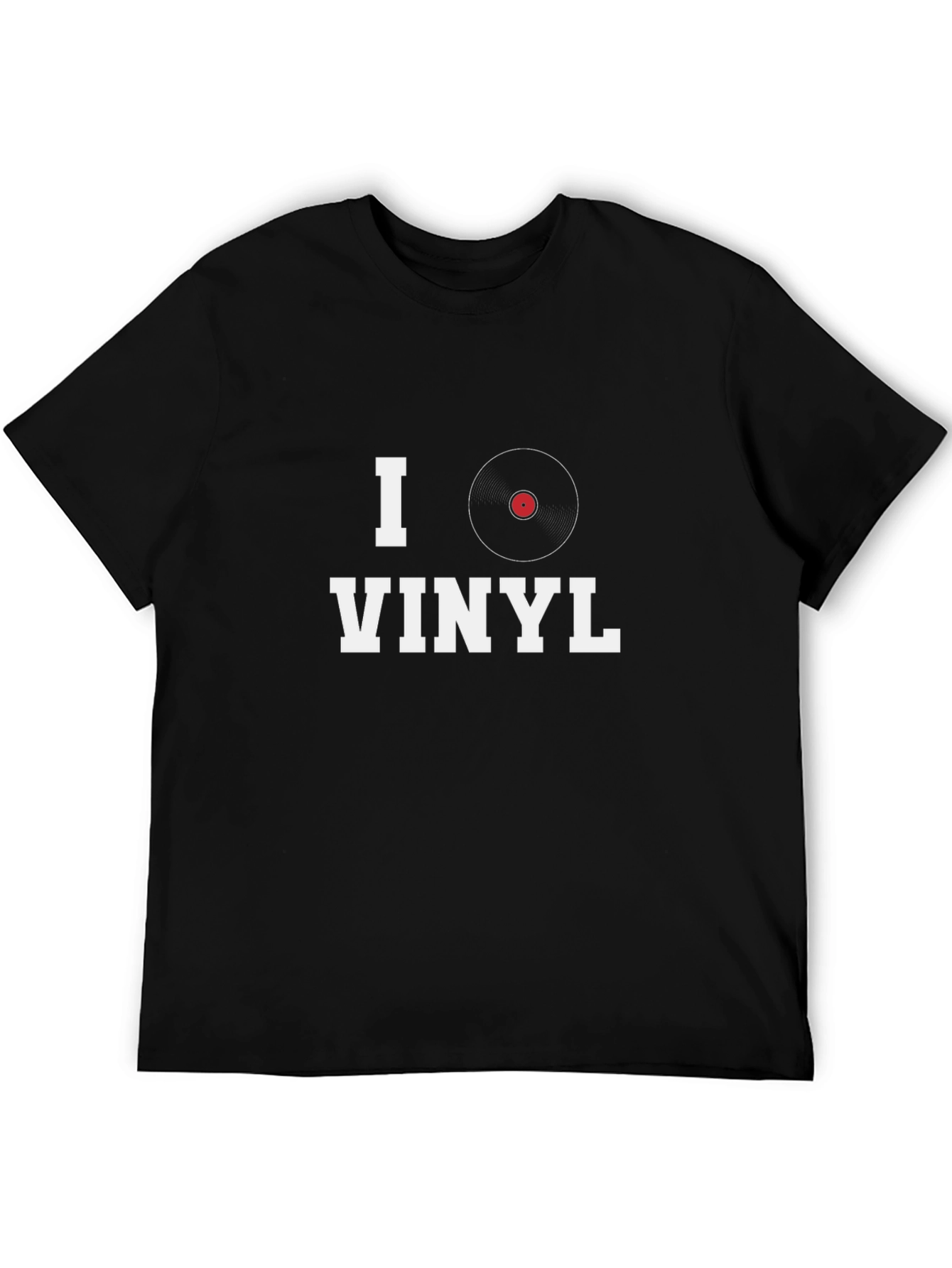 I Heart Vinyl Graphic Tee - Music Lovers T-Shirt