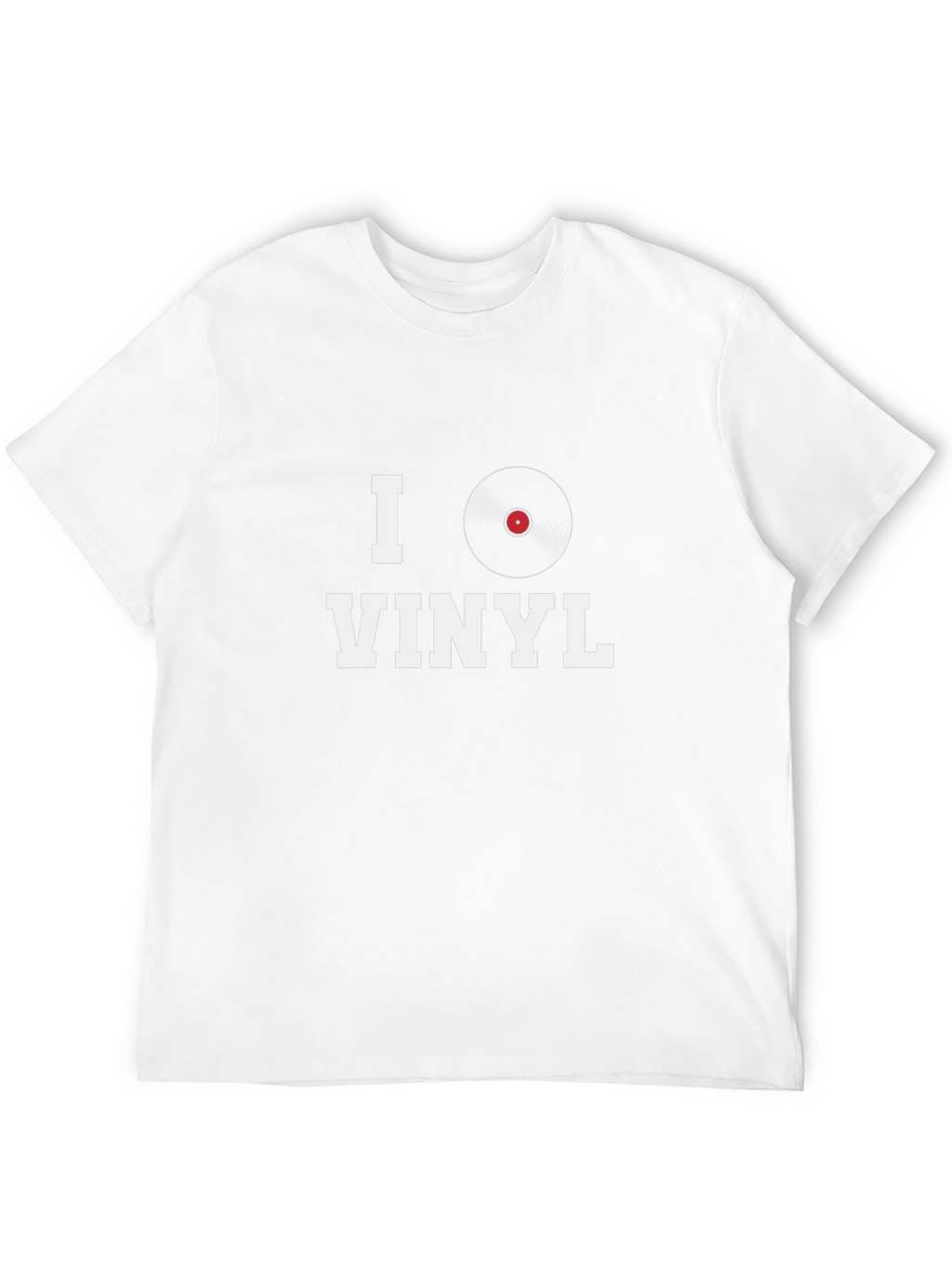 I Heart Vinyl Graphic Tee - Music Lovers T-Shirt