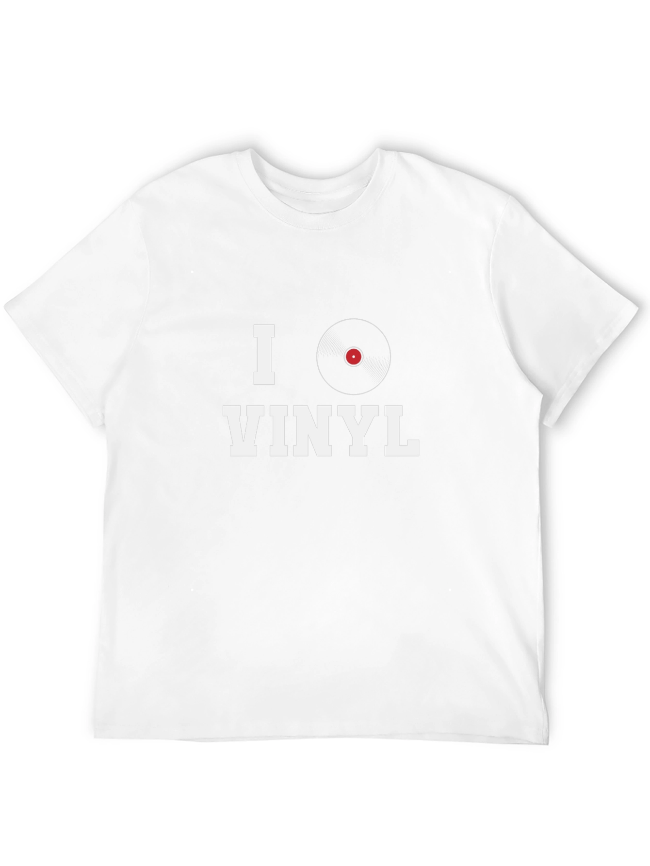 I Heart Vinyl Graphic Tee - Music Lovers T-Shirt