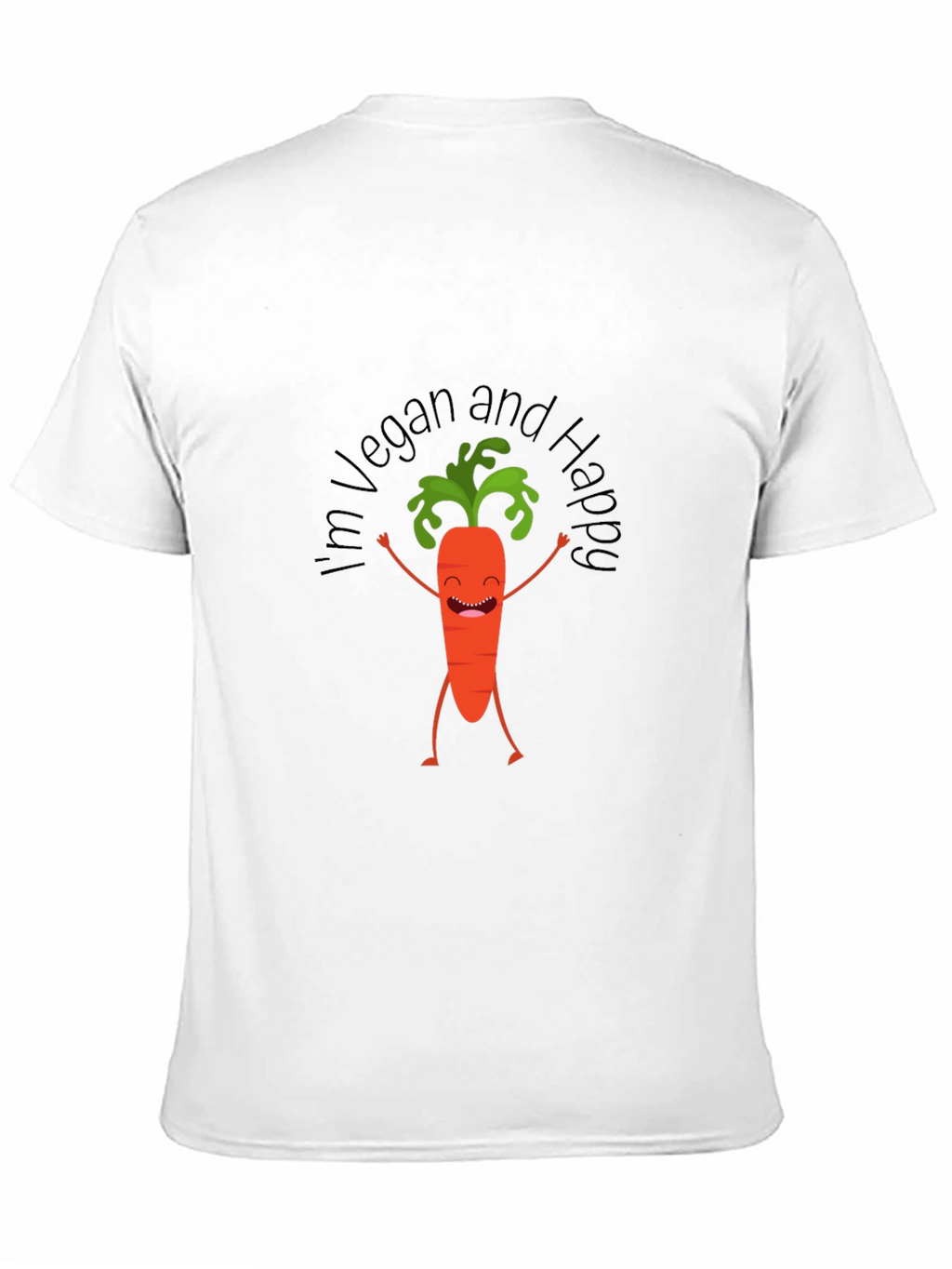 Vegan and Happy Carrot Graphic Tee - Unisex