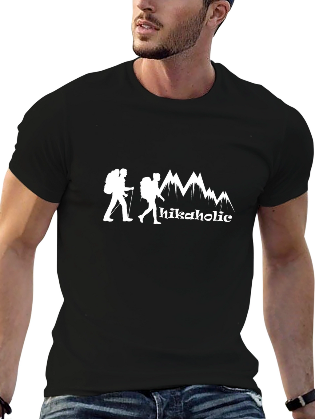 Hikeaholic Graphic Tee - Mountain Adventure T-Shirt