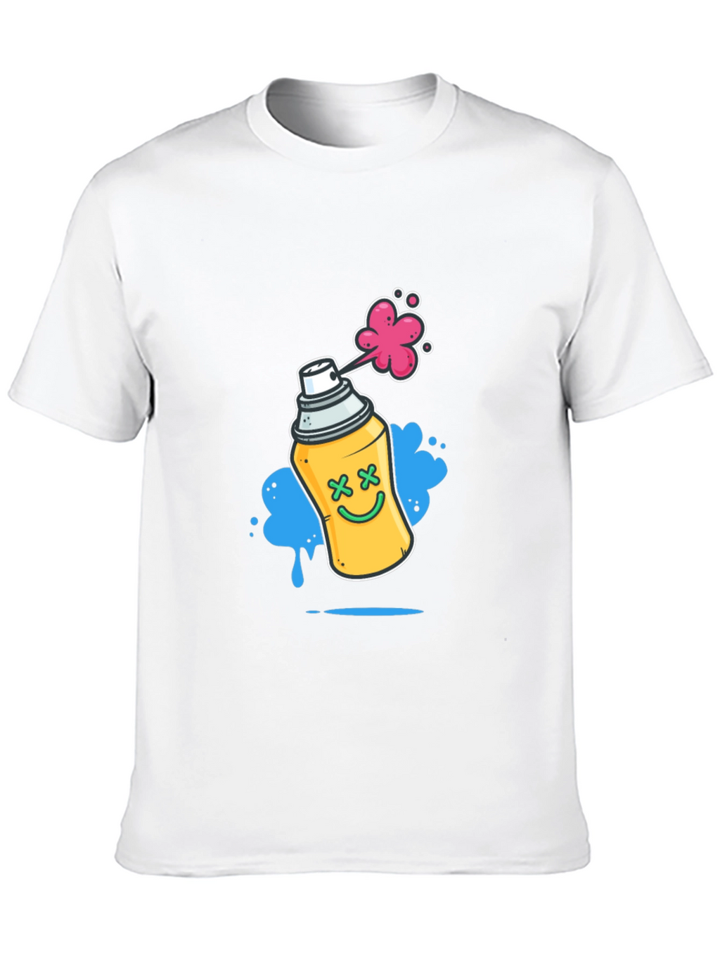 Spray Paint Can Graphic T-Shirt