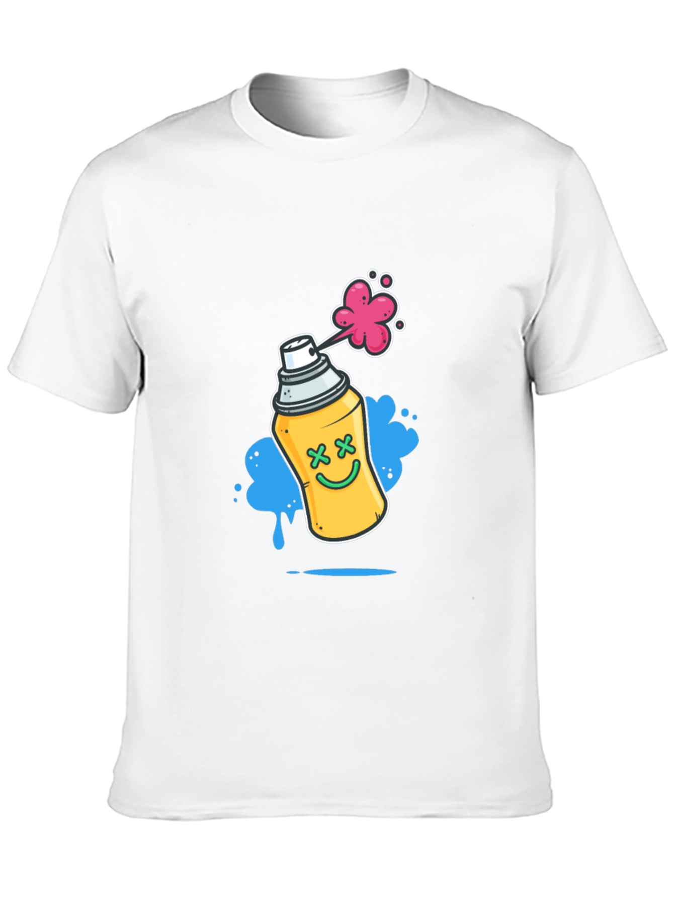 Spray Paint Can Graphic T-Shirt