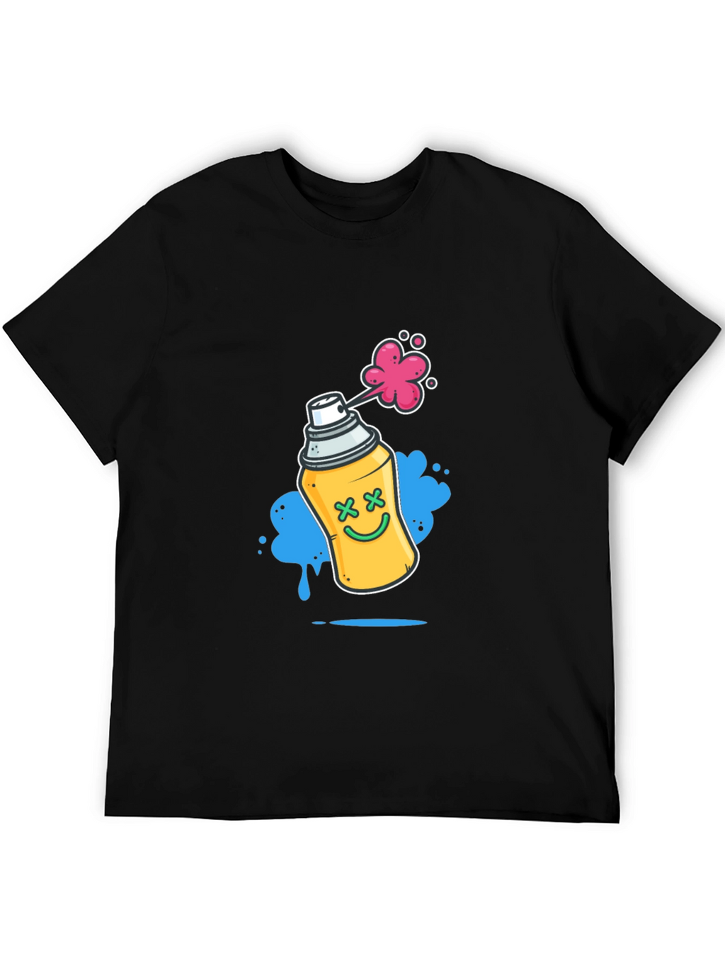 Spray Paint Can Graphic T-Shirt