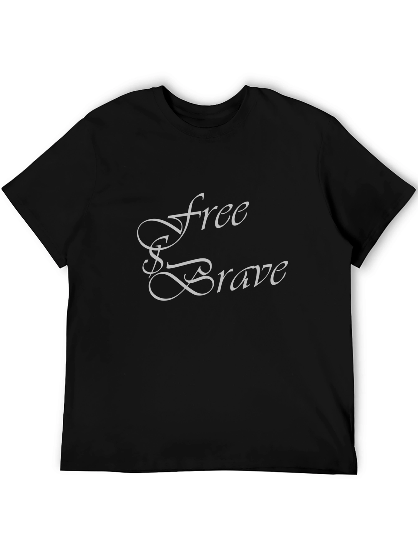 Free & Brave Graphic T-Shirt - Soft Cotton Blend