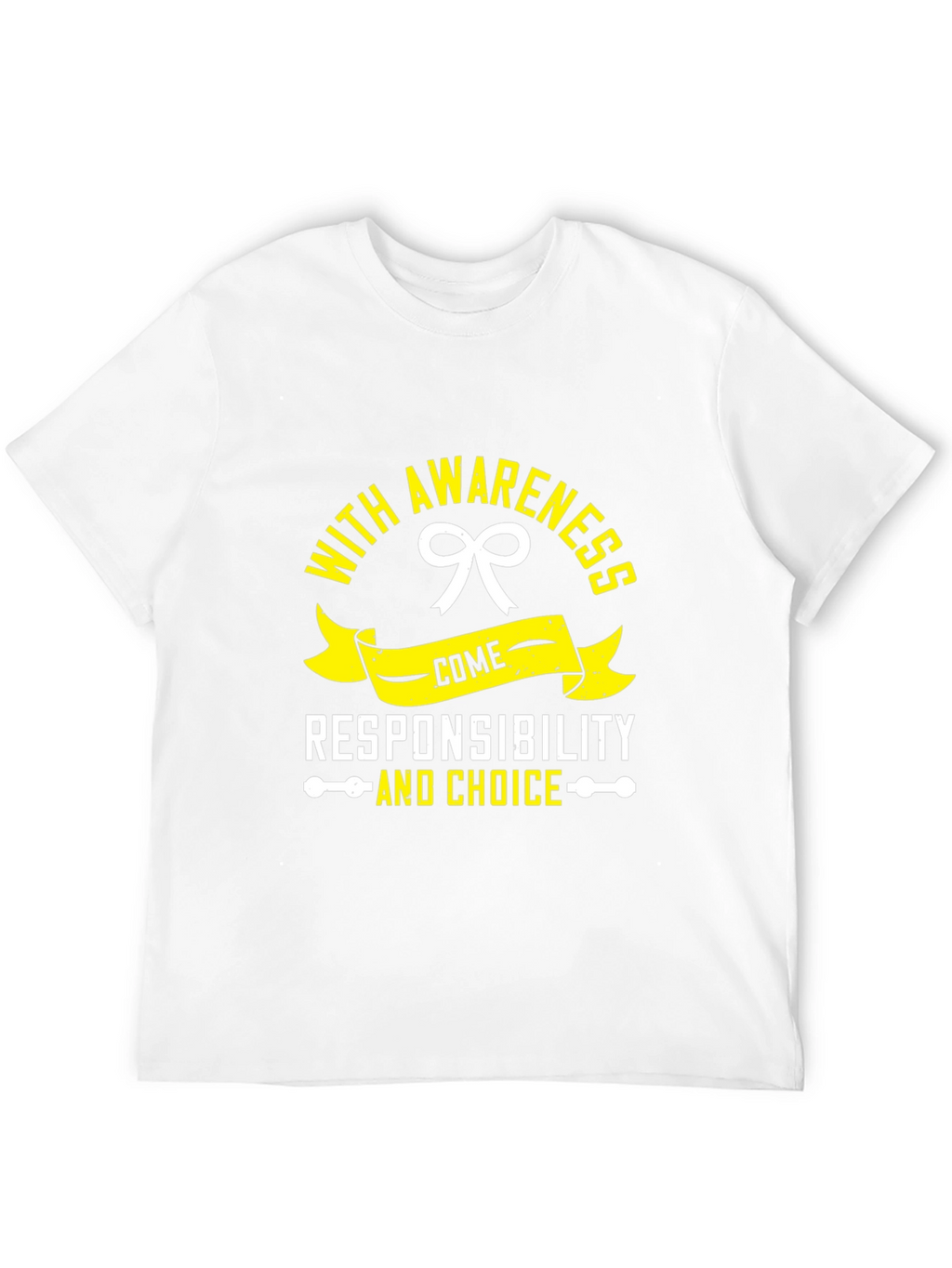 Awareness Responsibility and Choice Black T-Shirt
