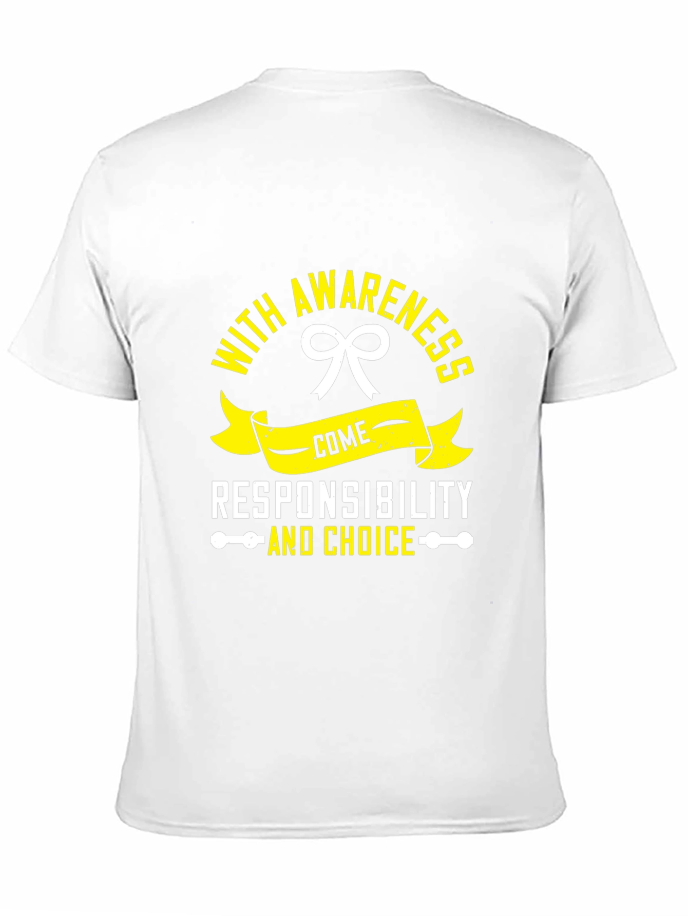 Awareness Responsibility and Choice Black T-Shirt