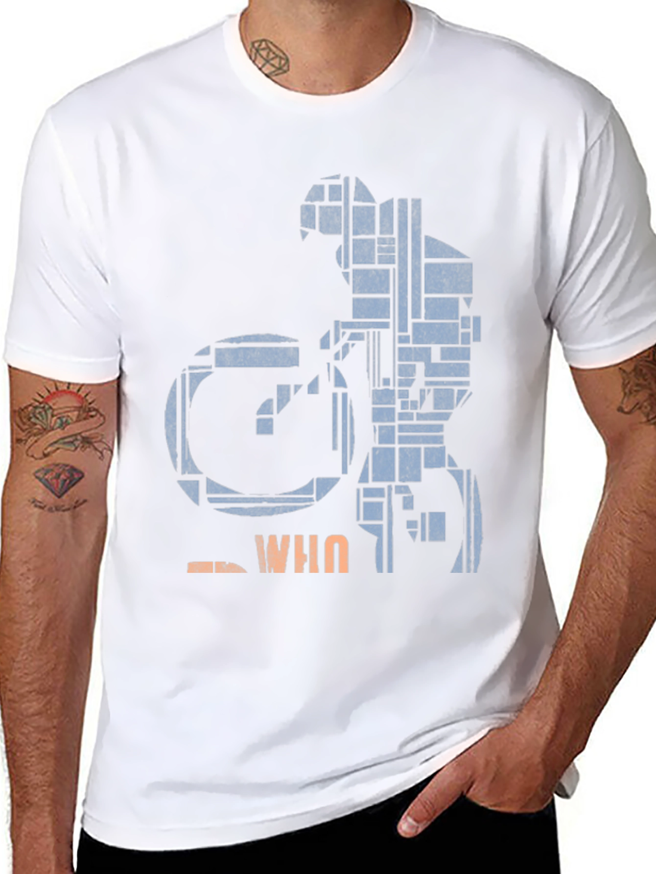 Abstract Cycling T-Shirt - Unique Graphic Tee