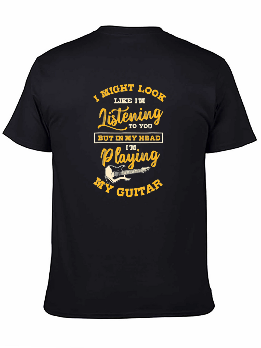 Guitar Lover Novelty Graphic T-Shirt