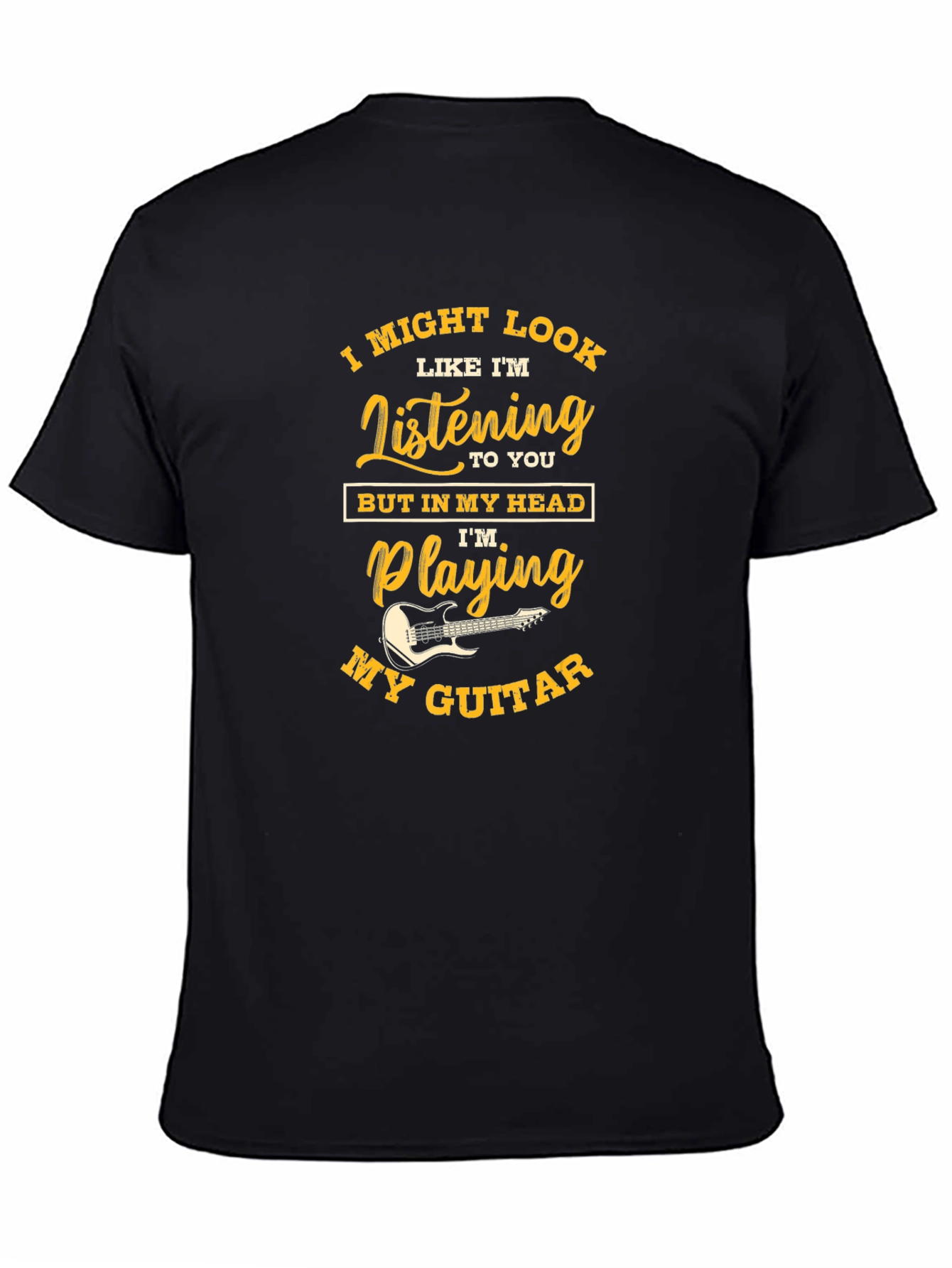 Guitar Lover Novelty Graphic T-Shirt