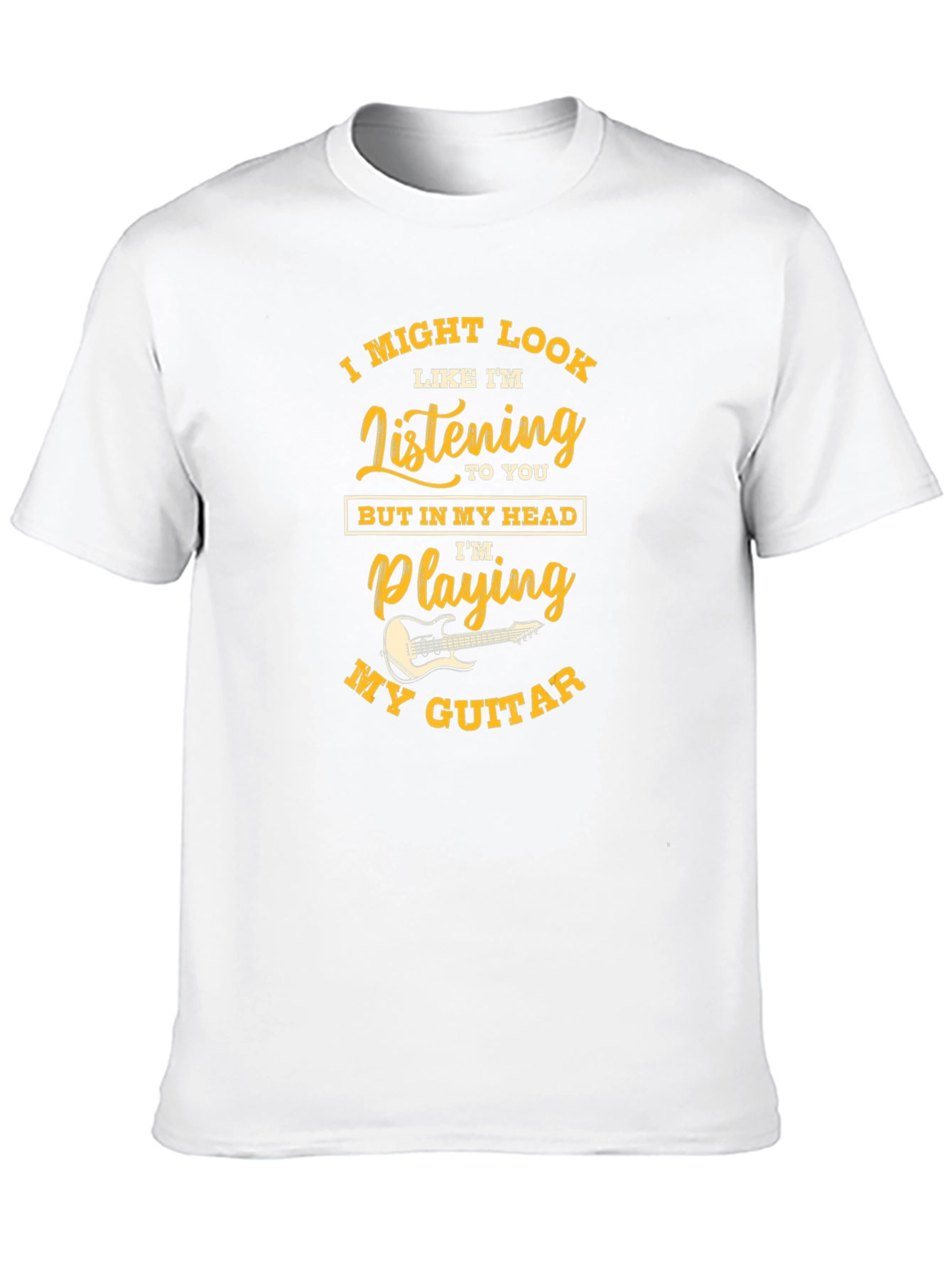 Guitar Lover Novelty Graphic T-Shirt