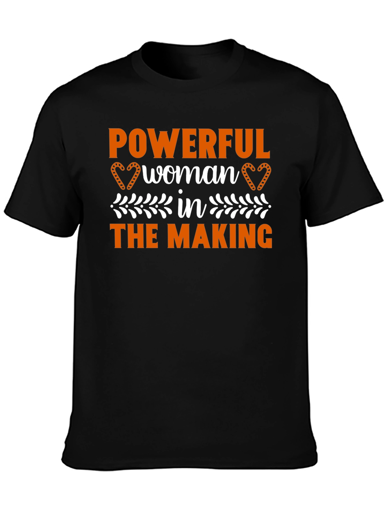 Powerful Woman in the Making Black T-Shirt
