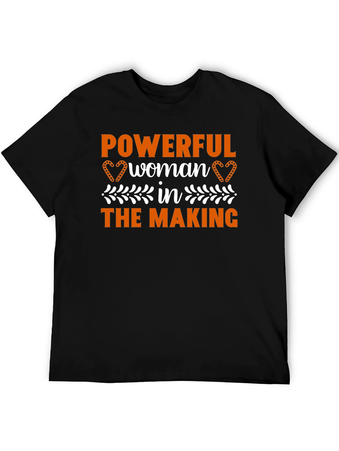 Powerful Woman in the Making Black T-Shirt