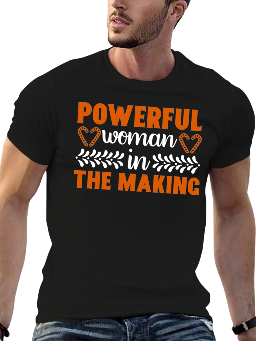 Powerful Woman in the Making Black T-Shirt