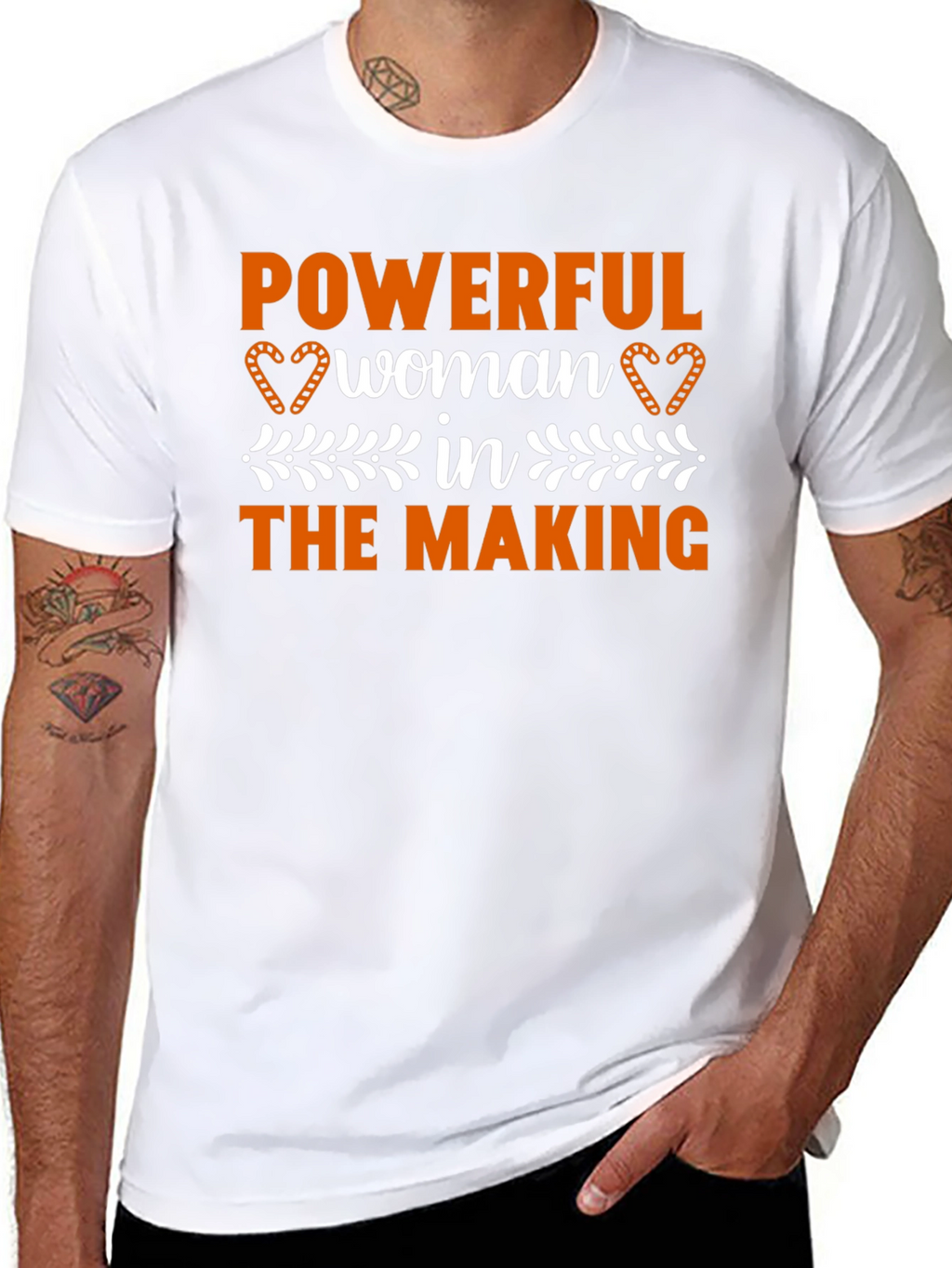 Powerful Woman in the Making Black T-Shirt