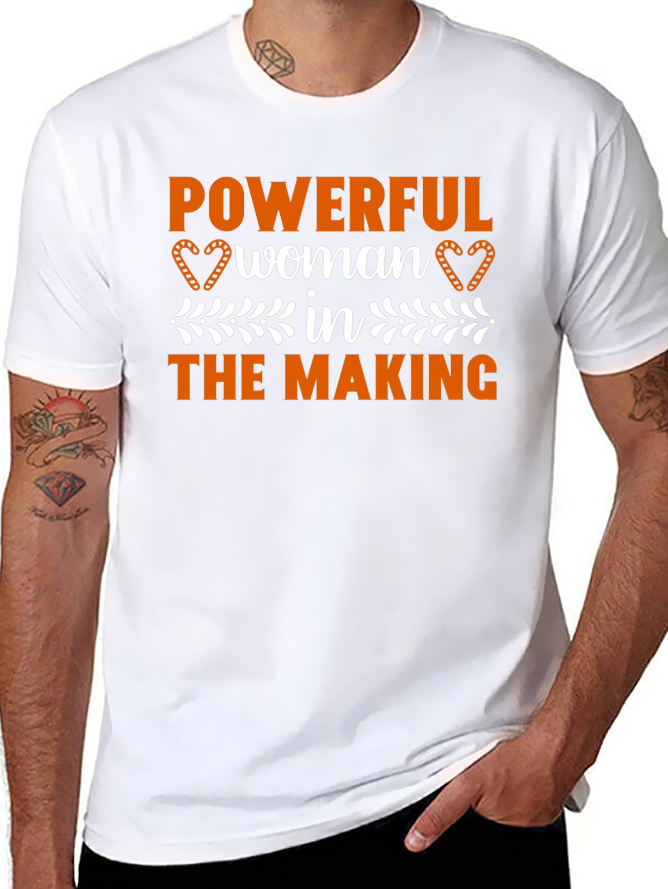 Powerful Woman in the Making Black T-Shirt