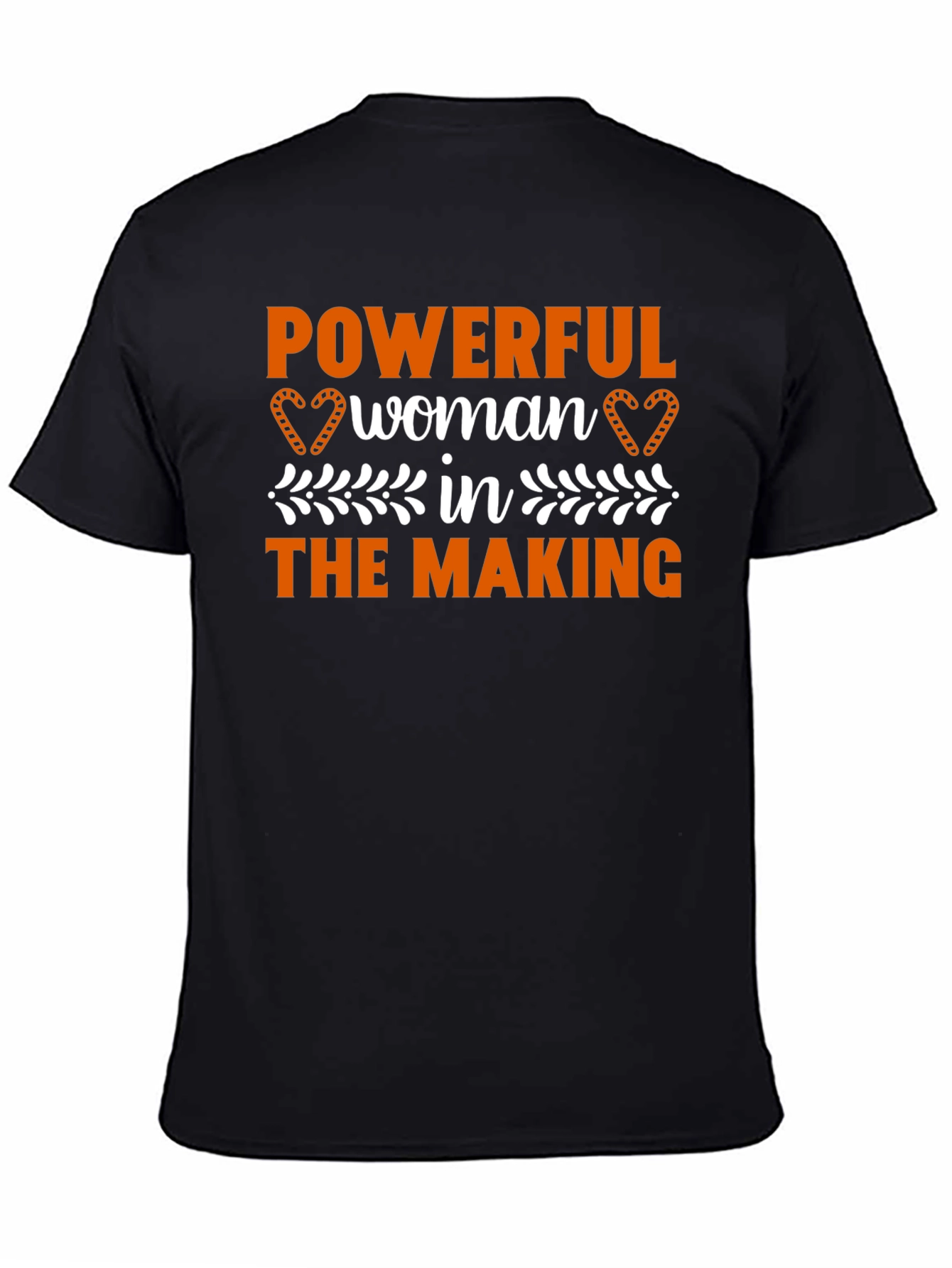 Powerful Woman in the Making Black T-Shirt