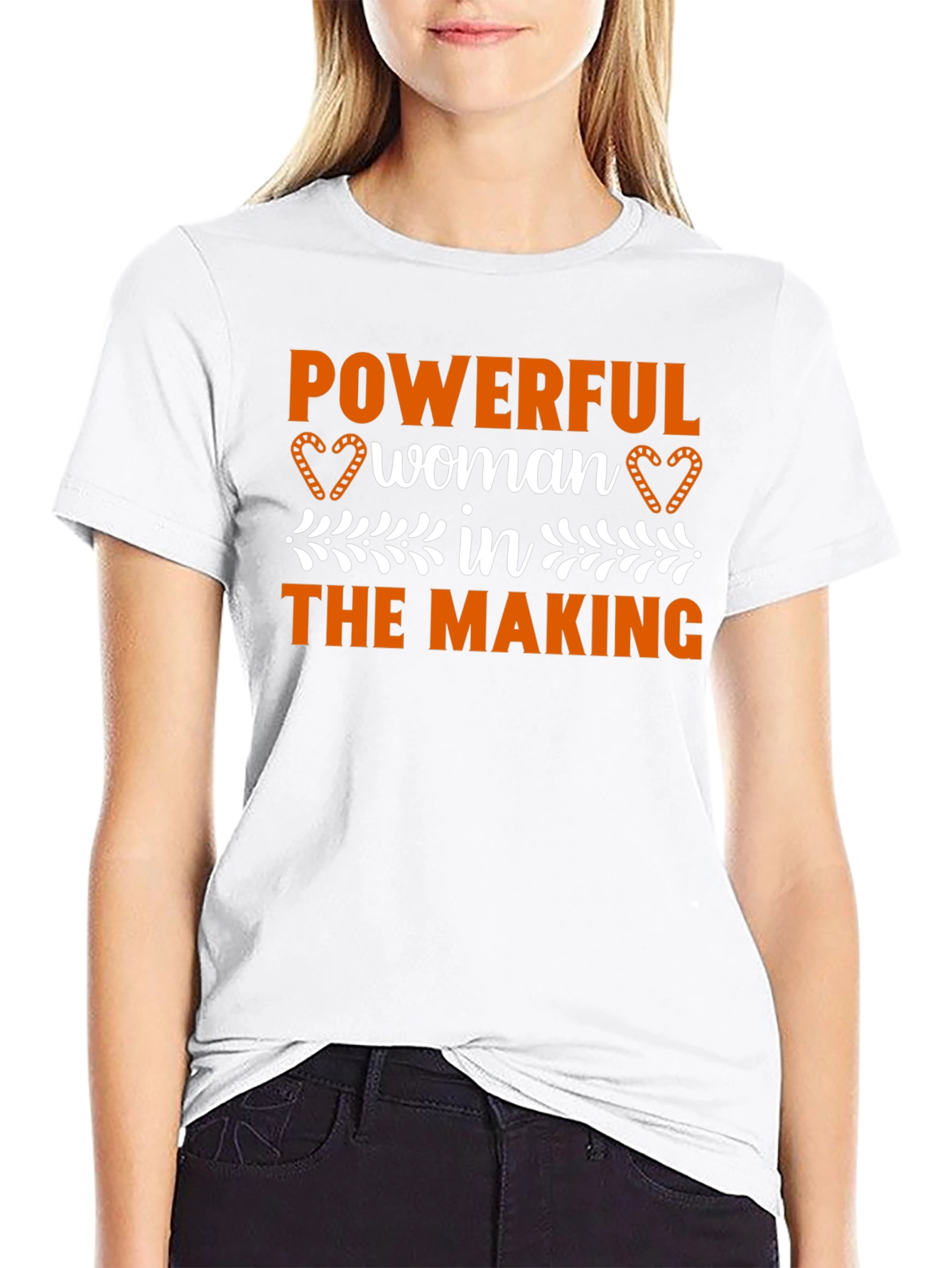 Powerful Woman in the Making Black T-Shirt