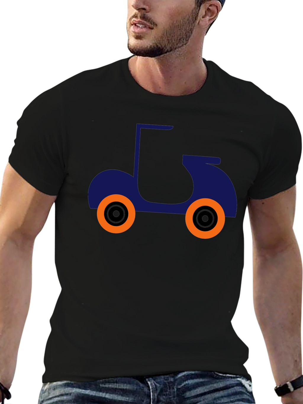 Cool Scooter Graphic T-Shirt