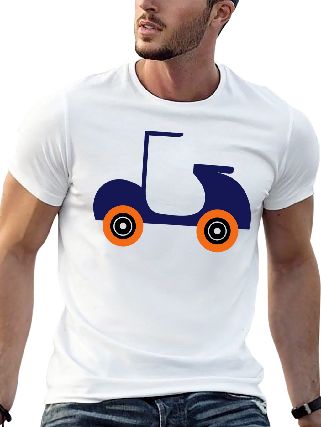 Cool Scooter Graphic T-Shirt