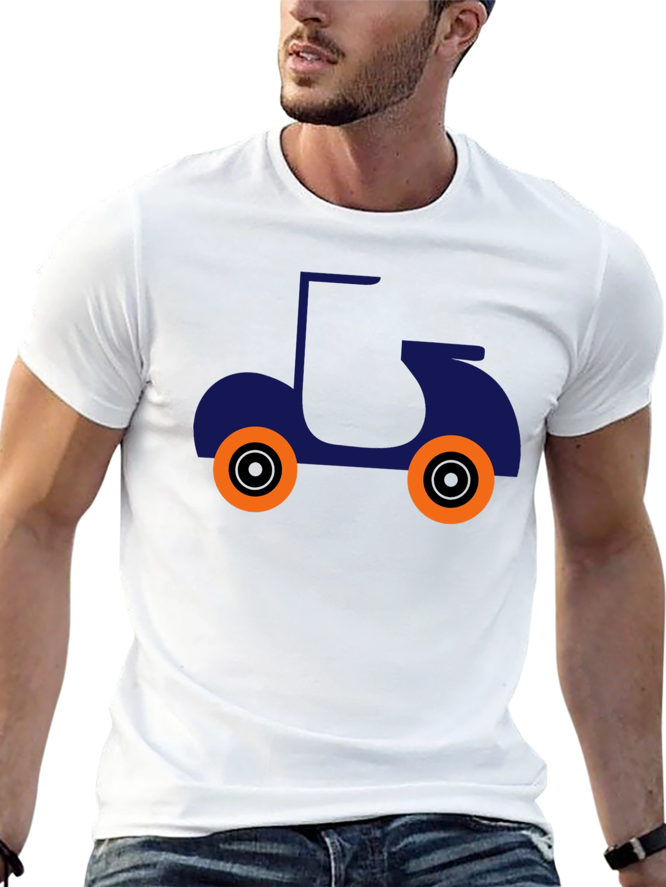 Cool Scooter Graphic T-Shirt