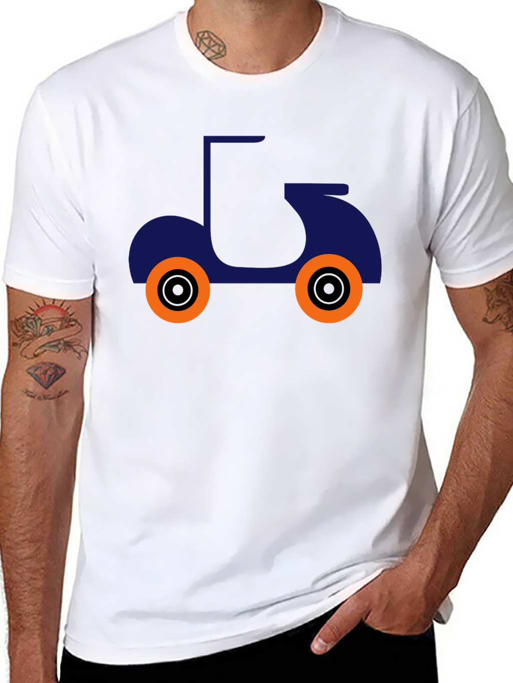 Cool Scooter Graphic T-Shirt