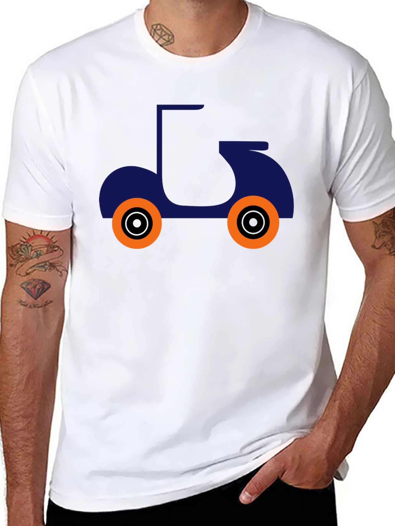 Cool Scooter Graphic T-Shirt