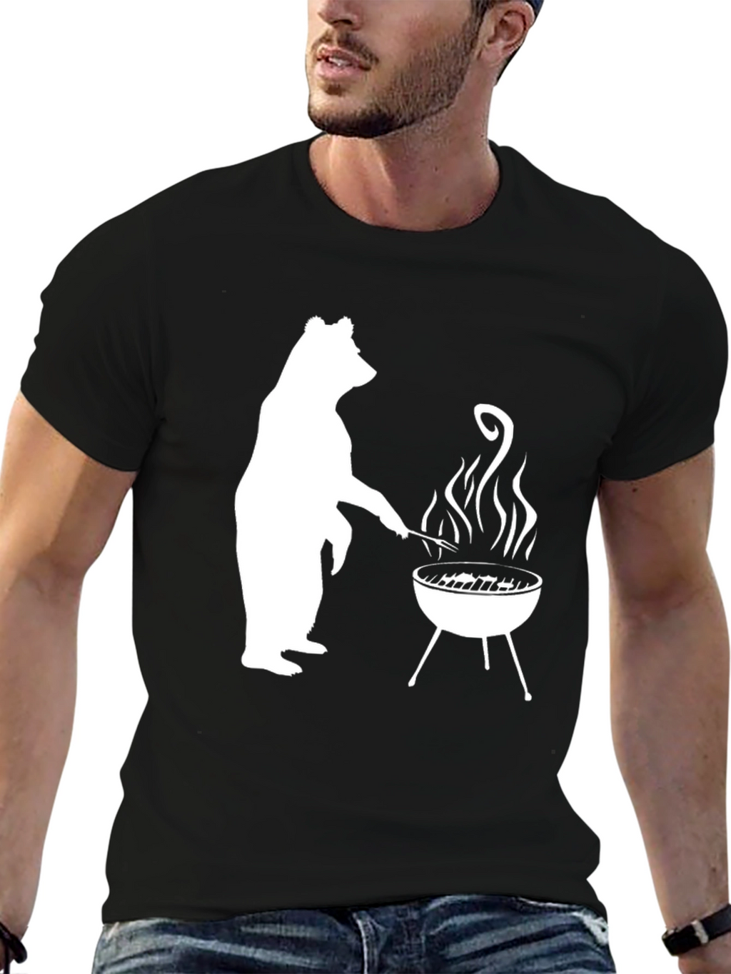 BBQ Bear T-Shirt - Grilling Fun