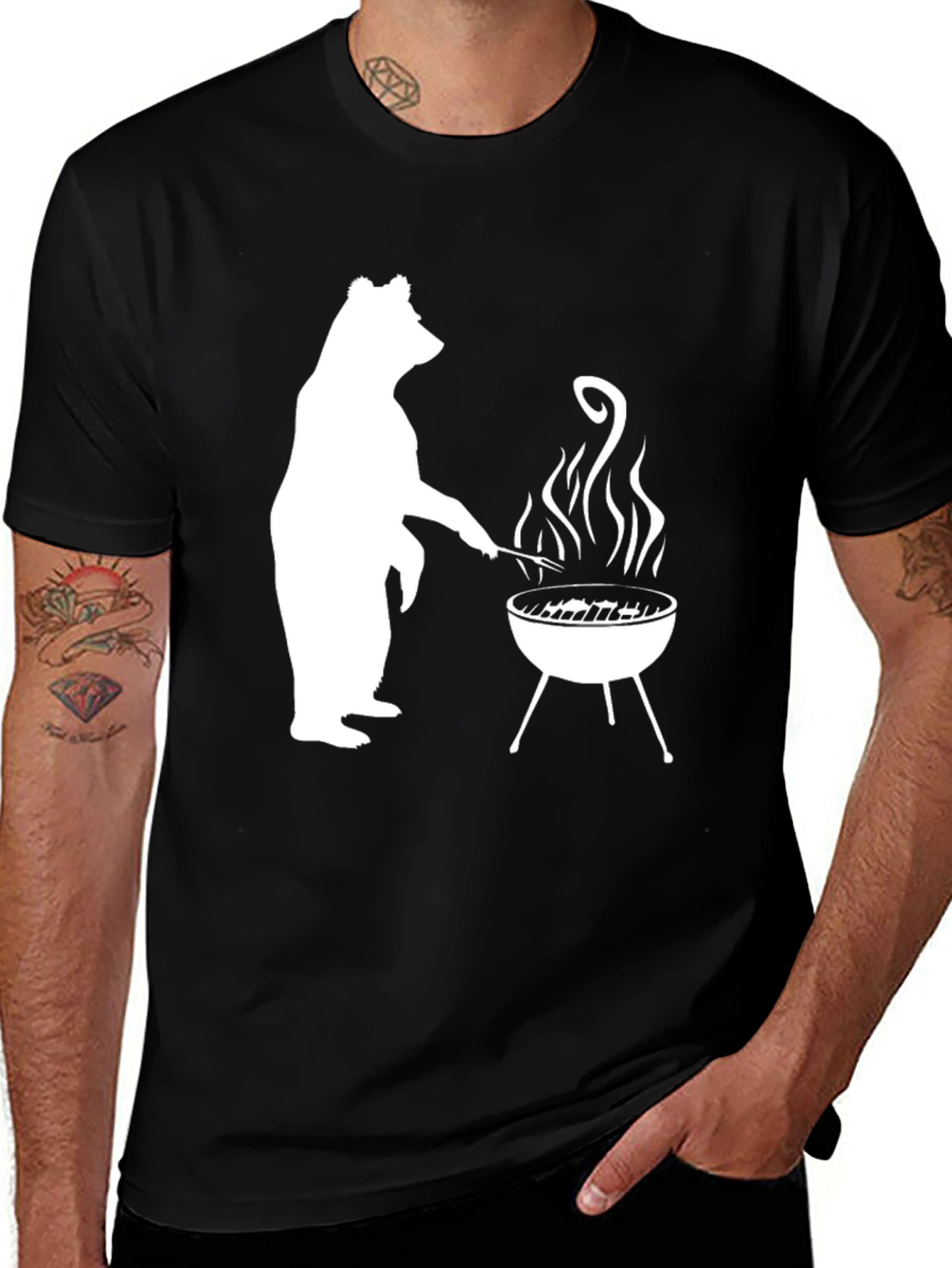 BBQ Bear T-Shirt - Grilling Fun