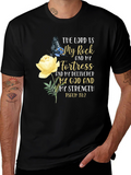 Faith-Inspired Graphic Tee: The Lord Is My Rock