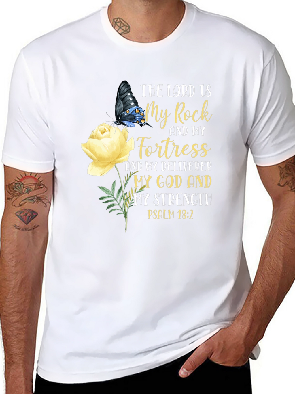 Faith-Inspired Graphic Tee: The Lord Is My Rock