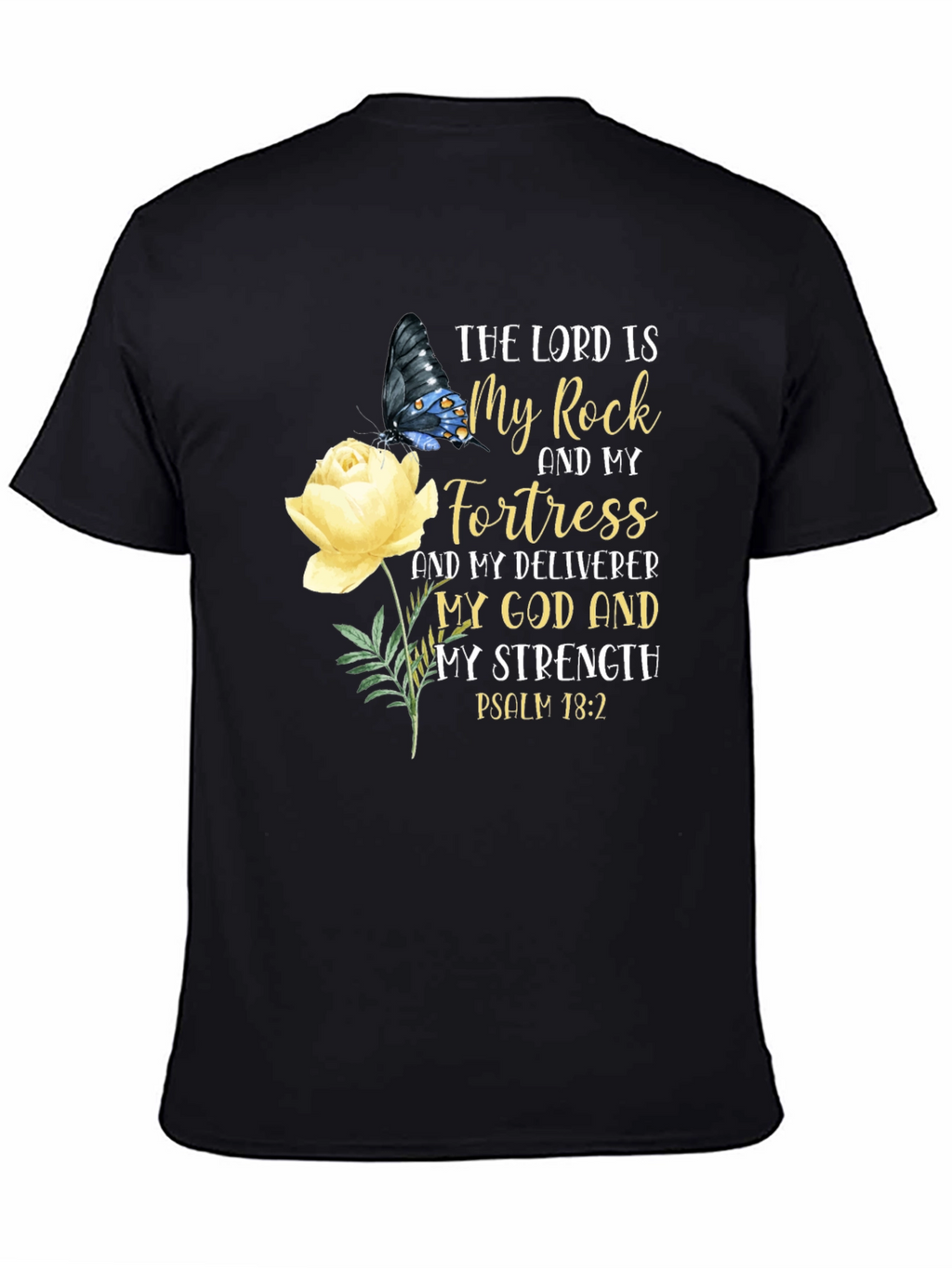 Faith-Inspired Graphic Tee: The Lord Is My Rock