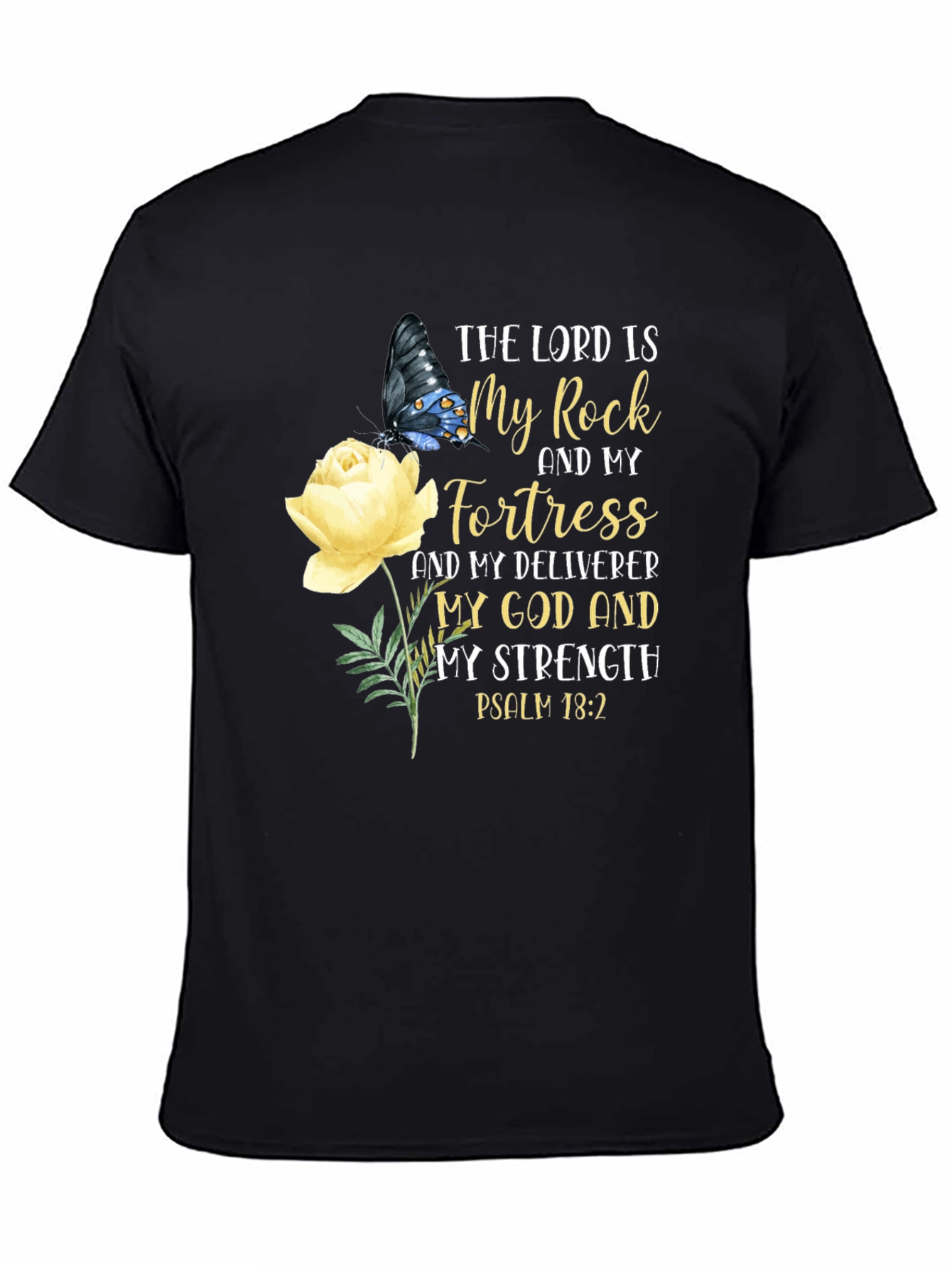 Faith-Inspired Graphic Tee: The Lord Is My Rock