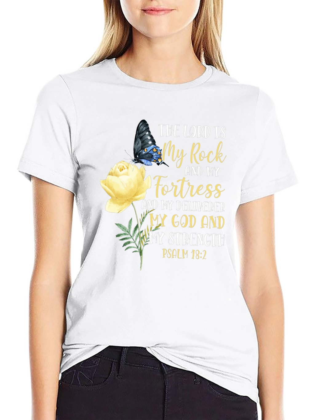 Faith-Inspired Graphic Tee: The Lord Is My Rock