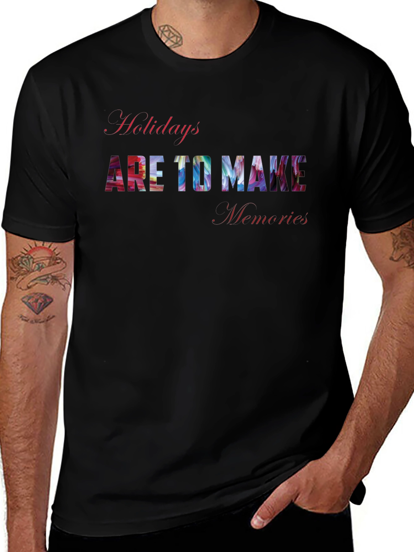 Holiday Memories Black T-Shirt
