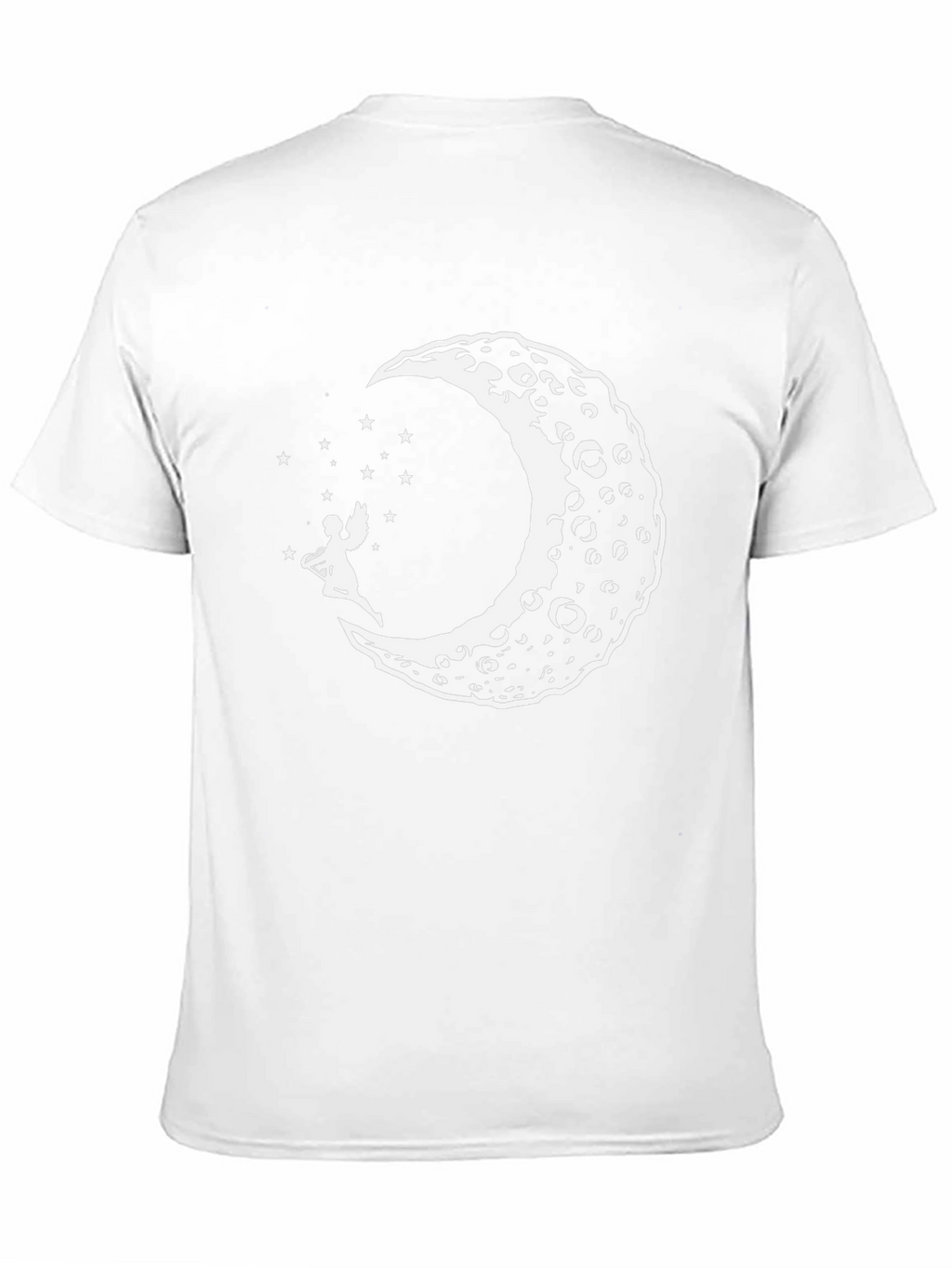 Moon Fairy Graphic Tee - Black Cotton T-Shirt